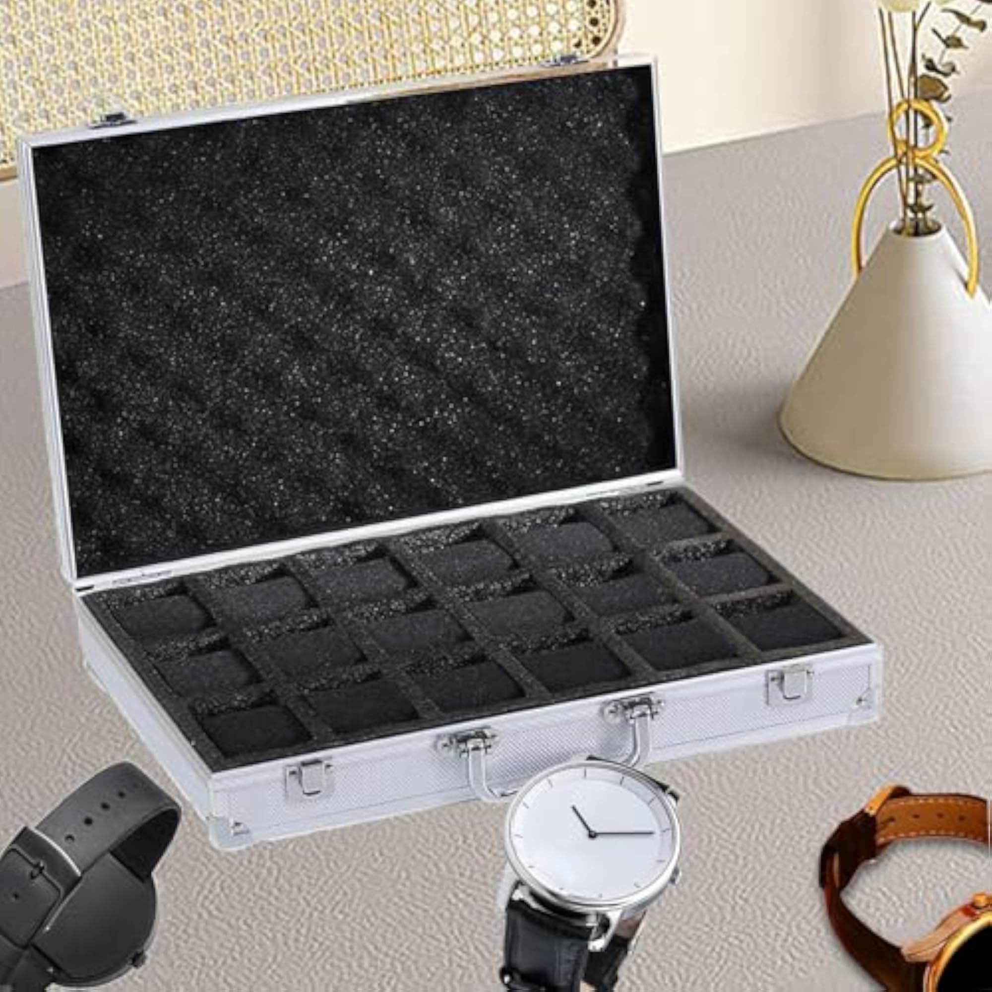 Portable Luxury Watch Box for Collectors, Gift for Him